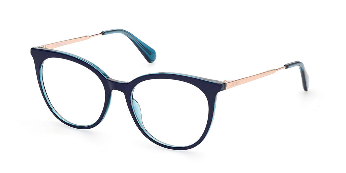 マックス＆カンパニー Max & Co. MO5050 092 Full rim フルリム ブルー Women レディース 女性用 ウィメンズ Eyeglasses メガネ 眼鏡 めがね フレーム 伊達メガネ 【正規品】【新品】【海外通販】【送料無料】(4.0)