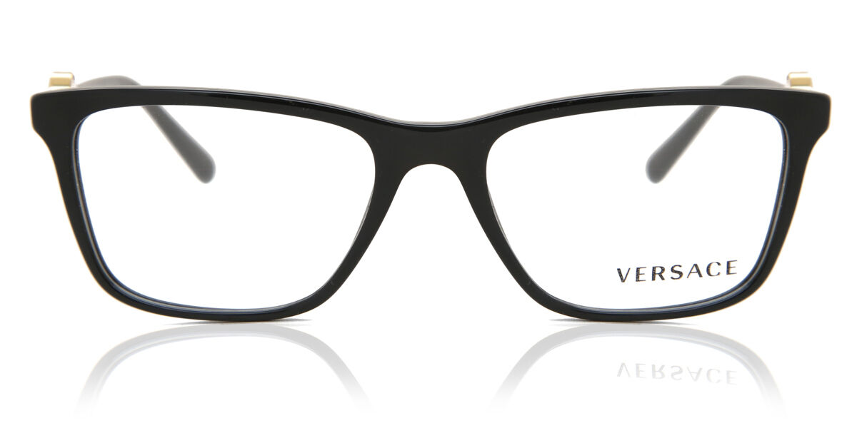 D & G - ヴェルサーチ Versace VE3299B Asian Fit GB1 Full rim フルリム ブラック Women レディース 女性用 ウィメンズ Eyeglasses メガネ 眼鏡 めがね フレーム 伊達メガネ 【正規品】【新品】【海外通販】【送料無料】