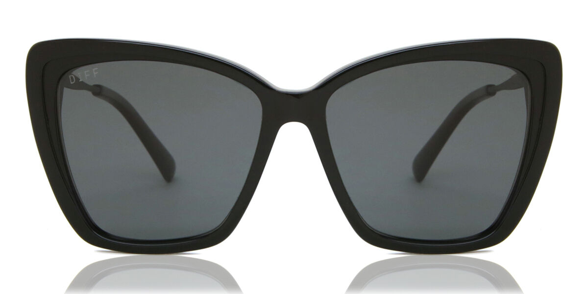 【正規品】【送料無料】DIFF DIFF Becky ii Polarized black+dark smoke polarized lens New Women Sunglasses【海外通販】