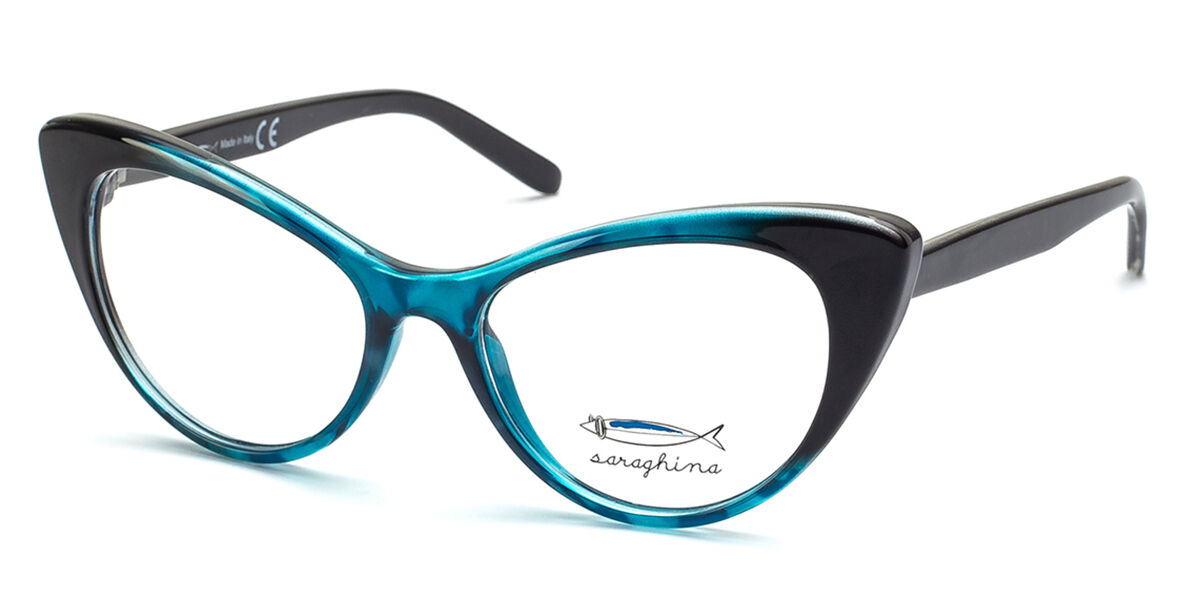 サラギナ Saraghina MAGALI' 474LV Full rim フルリム ターコイズブルートータス Women レディース 女性用 ウィメンズ Eyeglasses メガネ 眼鏡 めがね フレーム 伊達メガネ 
