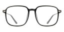 【正規品】【送料無料】SmartBuyコレクション Full Rim Square Black SmartBuy Collection Ghin G30050 ...
