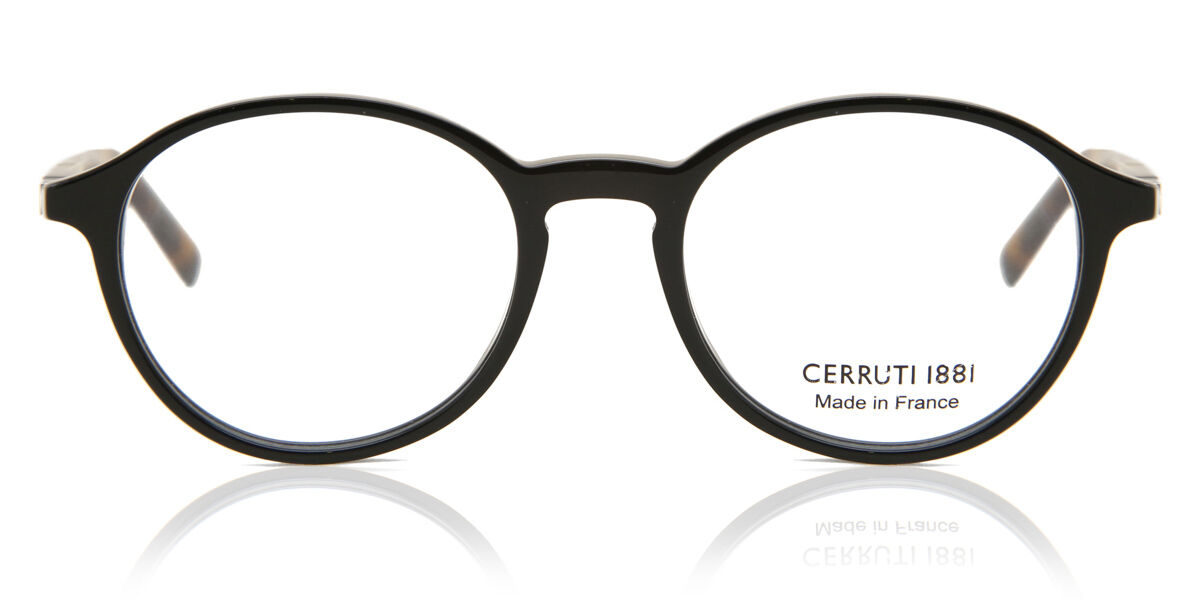 セルルティ Cerruti CE6166 01 Full rim フルリム ブラック Men メンズ 男性用 Eyeglasses メガネ 眼鏡 めがね フレーム 伊達メガネ 【..