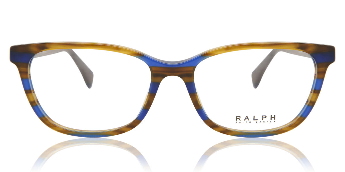 ラルフバイラルフローレン Ralph by Ralph Lauren RA7133U 5987 Full rim フルリム ストライプ ブラウン ブルー Women レディース 女性用 ウィメンズ Eyeglasses メガネ 眼鏡 めがね フレーム 伊達メガネ 【正規品】【新品】【海外通販】【送料無料】