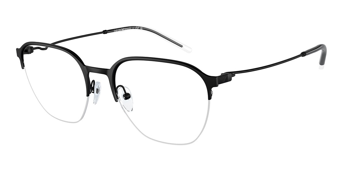 OAKLEY - エンポリオアルマーニ Emporio Armani EA1160 3001 Semi rimless セミリムレス マットブラック Men メンズ 男性用 Eyeglasses メガネ 眼鏡 めがね フレーム 伊達メガネ 【正規品】【新品】【海外通販】【送料無料】