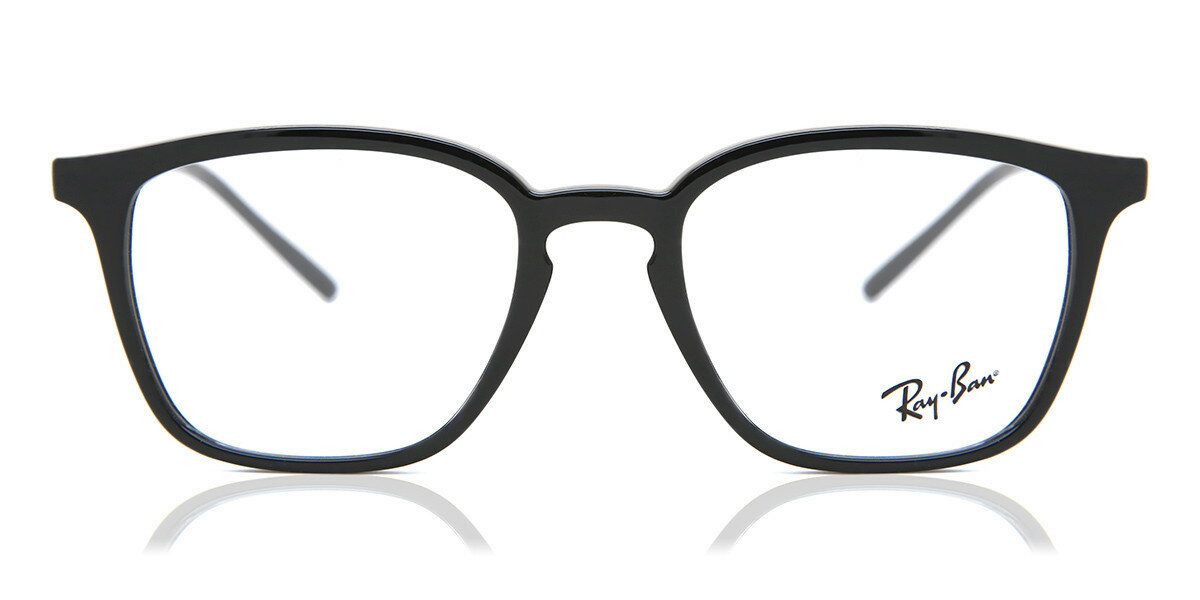 【海外通販】Ray Ban レイバン ユニセックス メガネ Ray-Ban RX7185 2000 50 サイズ 正規品 安い ケース&クロス付