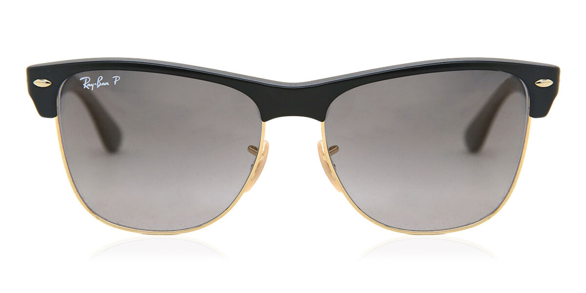 レイバン Ray-Ban RB4175 Clubmaster Oversized Flash Lenses Polarized 877/M3 Full rim フルリム セミグロスブラック Men メンズ 男性用 Sunglasses サングラス さんぐらす 【UVカテゴリ2】【偏光】【正規品】【新品】【海外通販】【送料無料】
