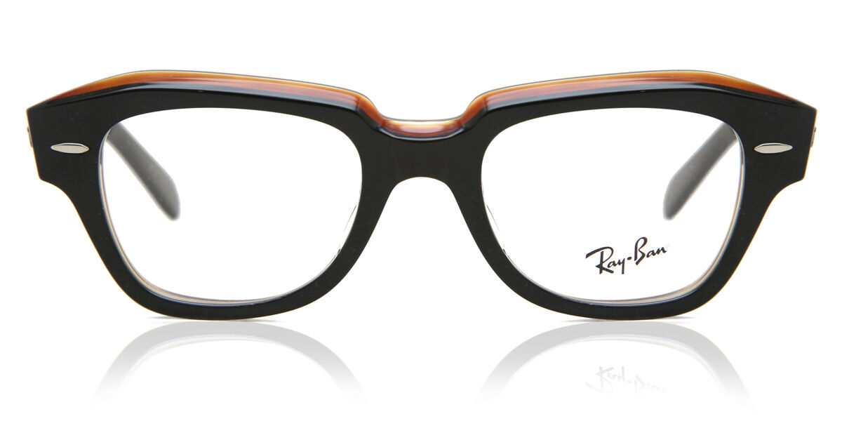 レイバン Ray-Ban RX5486 State Street 8096 Full rim フルリム ブラッククリア Unisex ユニセックス 男女兼用 メンズ レディース Eyeglasses メガネ 眼鏡 めがね フレーム 伊達メガネ 【正規品】【新品】【海外通販】【送料無料】