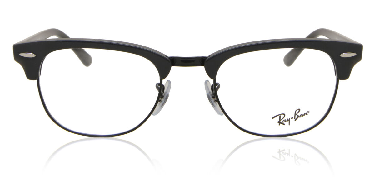 レイバン Ray-Ban RX5154 Clubmaster 8232 Full rim フルリム 黒地にグレー Unisex ユニセックス 男女兼用 メンズ レディース Eyeglasses メガネ 眼鏡 めがね フレーム 伊達メガネ 【正規品】【新品】【海外通販】【送料無料】