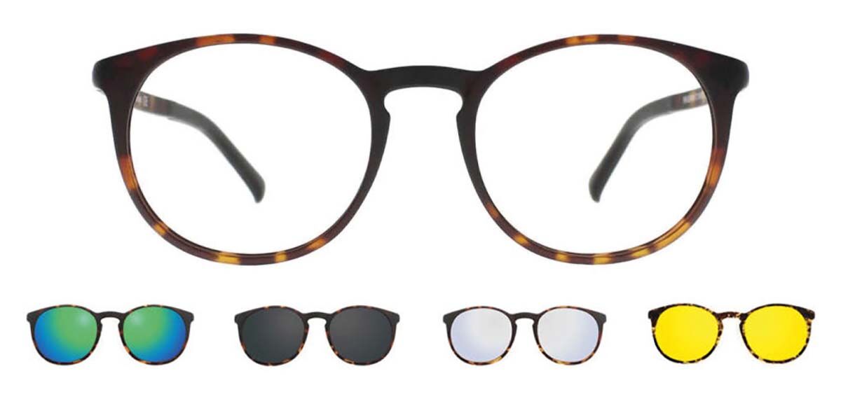 【正規品】【送料無料】SmartBuyコレクション Clip on Oval Brown Tortoise SmartBuy Collection Connelly With Clip-On Four Set U-0220 M07 Fashion Unisex Eyeglasses【海外通販】