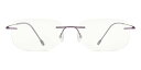 【正規品】【送料無料】SmartBuyコレクション Rimless Rectangle Purple SmartBuy Collection Bethanana TTGV01 12M Fashion Unisex Eyeglasses【海外通販】(4)