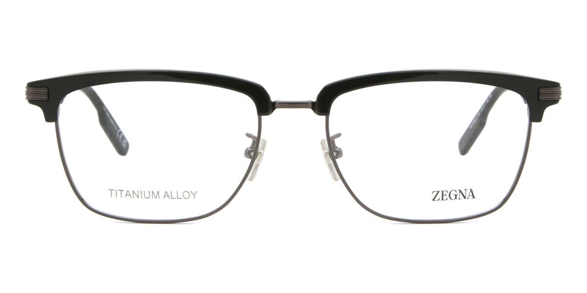 Less Than Human - ゼニア EZ5259-H 008 Full rim フルリム グロッシーブラックアンスラサイトグレー Men メンズ 男性用 Eyeglasses メガネ 眼鏡 めがね フレーム 伊達メガネ 【正規品】【新品】【海外通販】【送料無料】