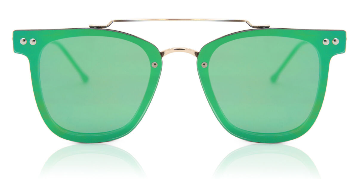 【正規品】【送料無料】スピットファイヤー Spitfire Ftl Select Double Lens Clear/Clear/Green Mirror New Women Sunglasses【海外通販】