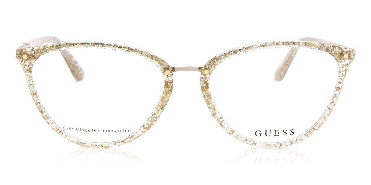 ゲス Guess GU2957 020 Full rim フルリム グリッターゴールド Women レディース 女性用 ウィメンズ Eyeglasses メガネ 眼鏡 めがね フレーム 伊達メガネ 【正規品】【新品】【海外通販】【送料無料】