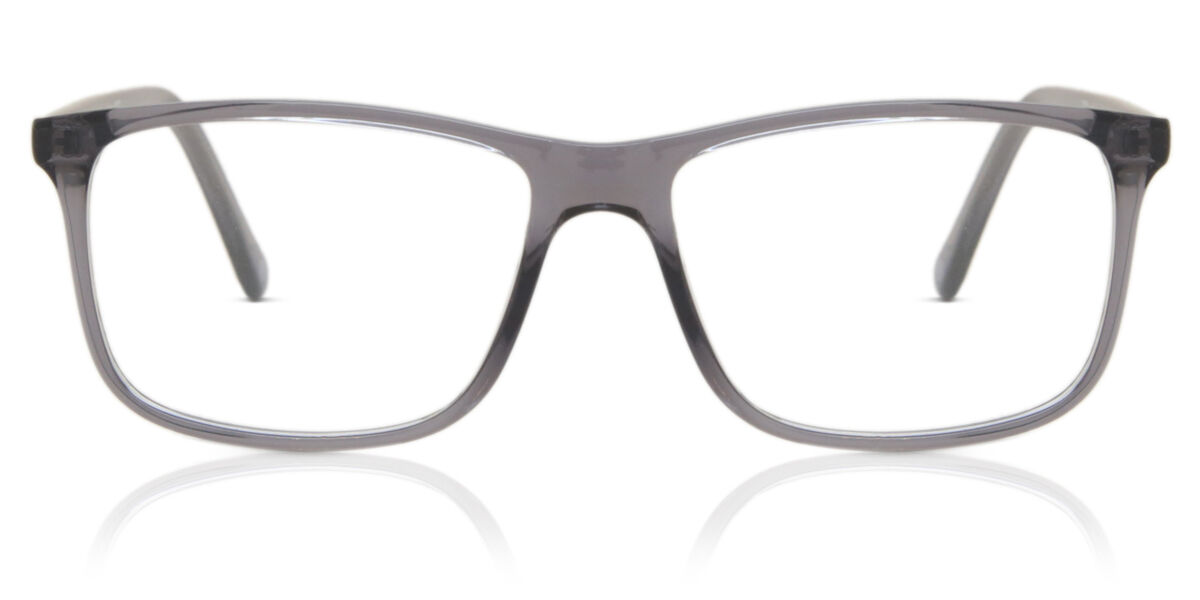 ʡ̵ۡSmartBuy쥯 Full Rim Rectangle Transparent Grey SmartBuy Collection Pampu T-0451 008 Fashion Unisex EyeglassesڳΡ