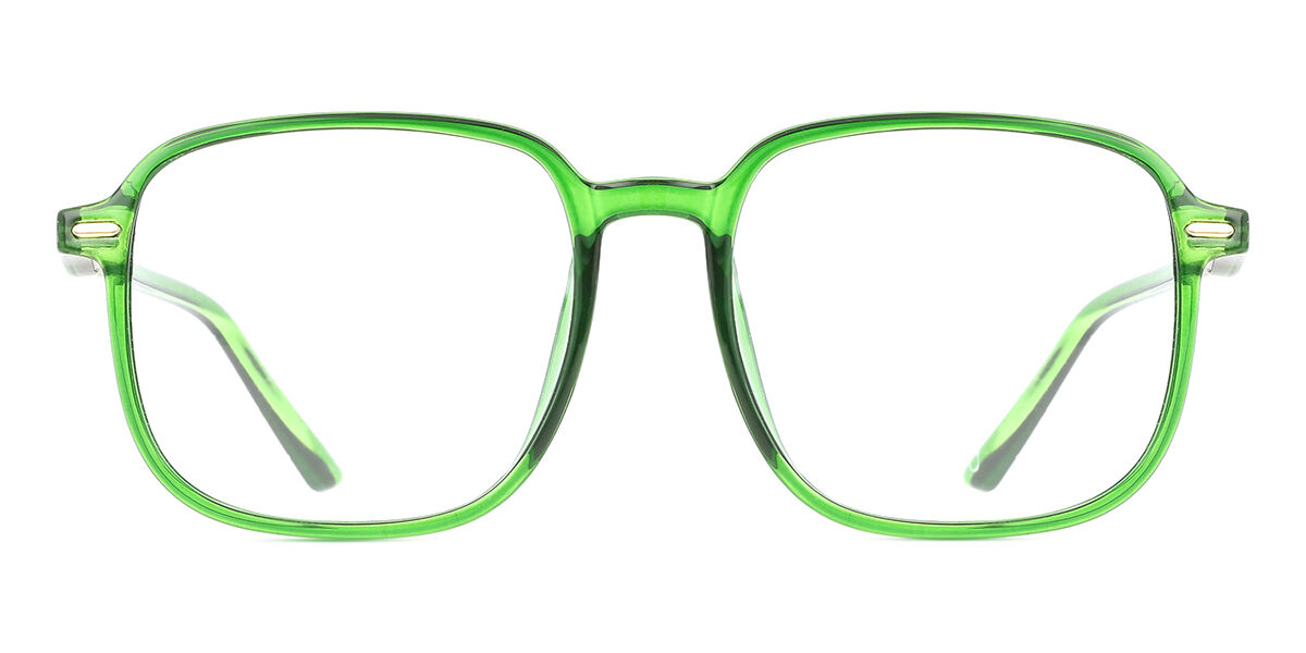 【正規品】【送料無料】SmartBuyコレクション Full Rim Square Transparent Green SmartBuy Collection Ghin G30050 C25 Fashion Unisex Eyeglasses【海外通販】