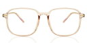 【正規品】【送料無料】SmartBuyコレクション Full Rim Square Transparent Light Brown SmartBuy Collection Ghin G30050 C5 Fashion Unisex Eyeglasses【海外通販】