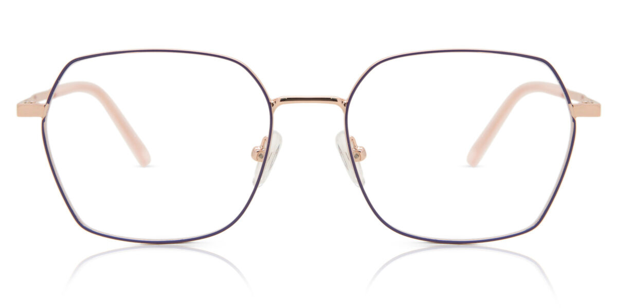 【正規品】【送料無料】SmartBuyコレクション Full Rim Geometric Rose Gold Purple SmartBuy Collection Alexvaugh 913A Fashion Women Eyeglasses【海外通販】
