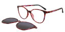 yKizyzSmartBuyRNV Clip on Oval Red Tortoise SmartBuy Collection Bren With Clip-On U-0303 079 Fashion Unisex EyeglassesyCOʔ́z