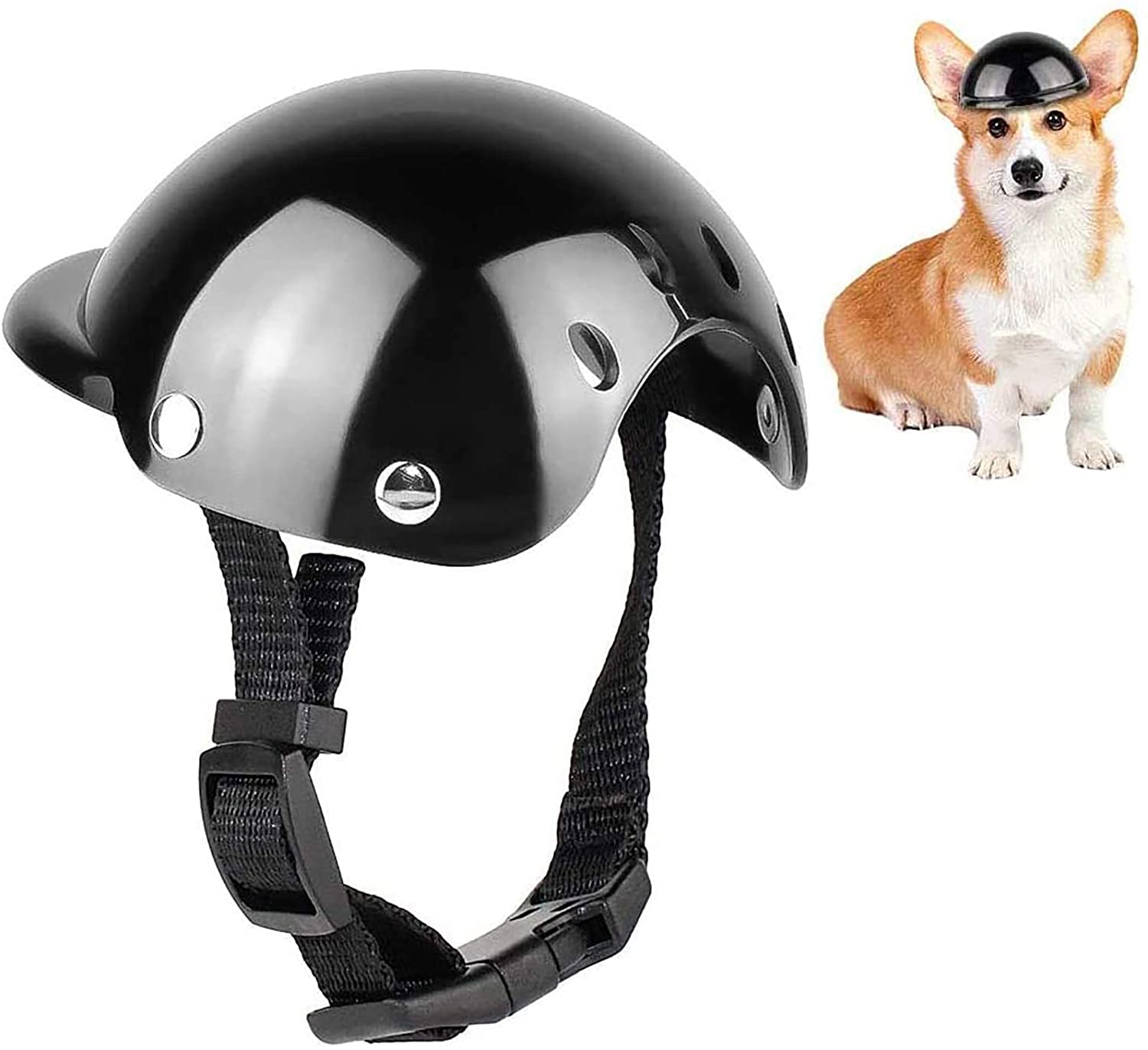 犬用ヘルメットペット用オートバイ用ヘルメット安全キャップ犬用猫バイク用サイクリング犬用ヘルメットオートバイ用犬用帽子ソフトパッド入り太陽雨防止自転車用小型サイズ