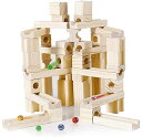木製 ブロック スロープ 60pcs 積み木 スロープトイ 知育玩具 立体 パズル