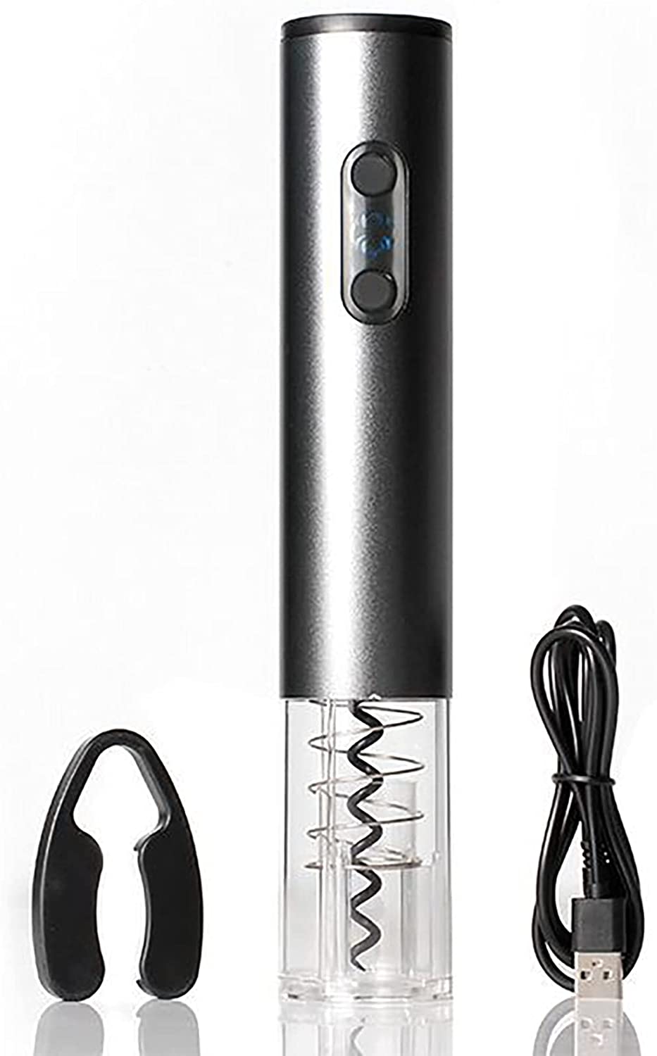 電動ワインオープナー 電動ワインオープナー USB充電式 電池式 自動栓抜き フォイルカッター ワインアクセサリーセット 誕生日プレゼント