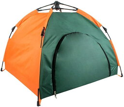 ペットハウス 犬 ハウス 猫室内 屋外 テント ワンタッチ式 組み立て簡単 防水 防風 日よけ 軽量 アウトドア キャンプクッション 収納袋付きペット用品 ペット用テント