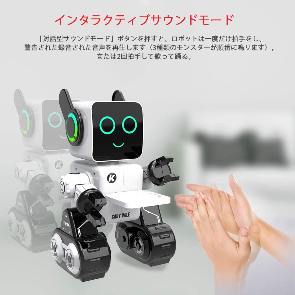子供のリモコン用ロボットタッチ＆音声制御会話ダンス音楽演奏プログラム可能充電式ロボットセットに内蔵された貯金箱の男の子と女の子の誕生日プレゼントです。