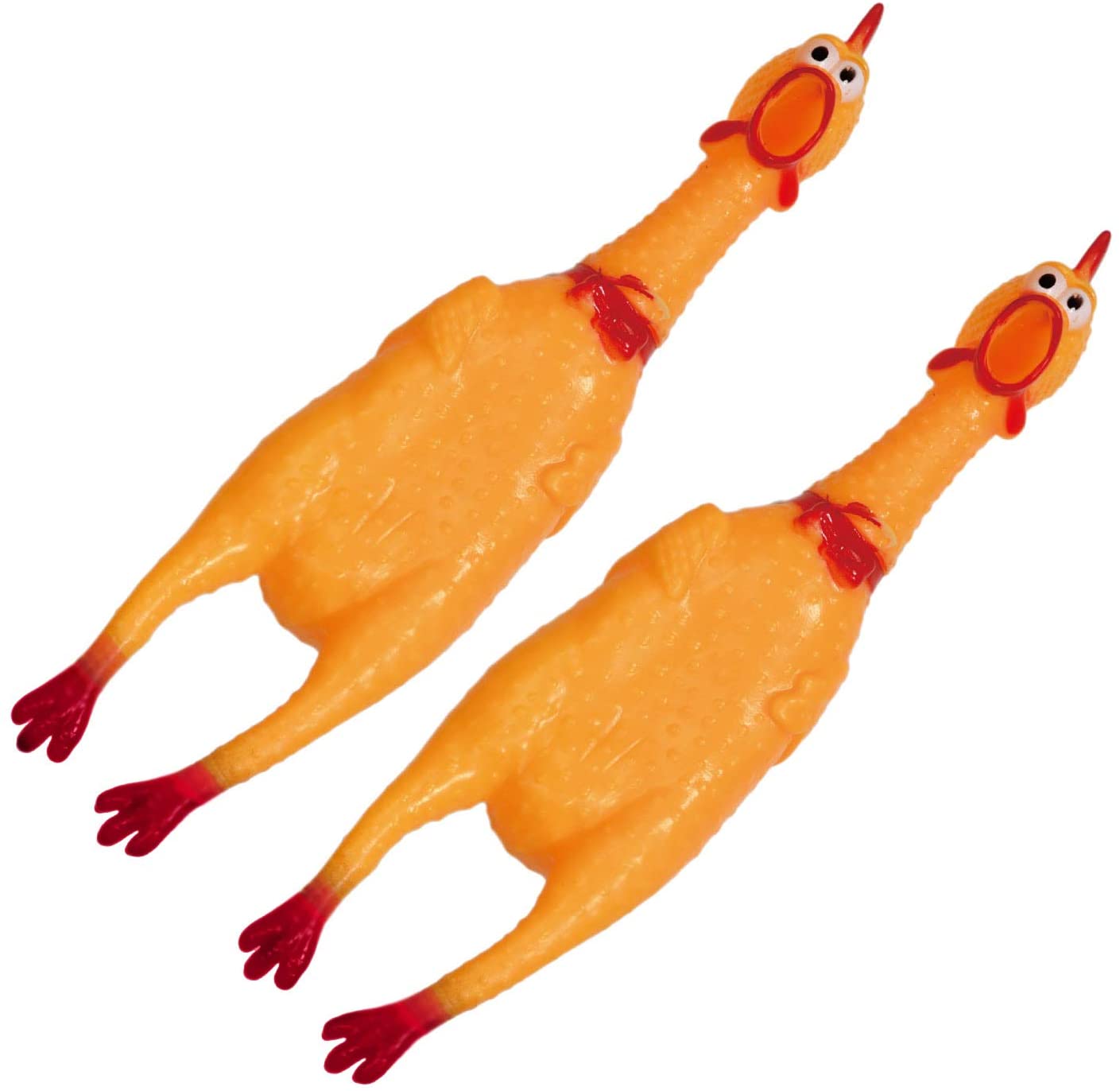チキンS 2個セット おもしろ 絶叫ニワトリ 鶏 おもちゃ 鳴く 叫ぶ チキン人形 シャウティングチキン 1