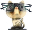 おもしろメガネスタンド 眼鏡スタンド メガネホルダー かわいい猫型 メガネ置き めがねスタンド アイアン クリエイティブホーム 眼鏡収納 おもしろ雑貨
