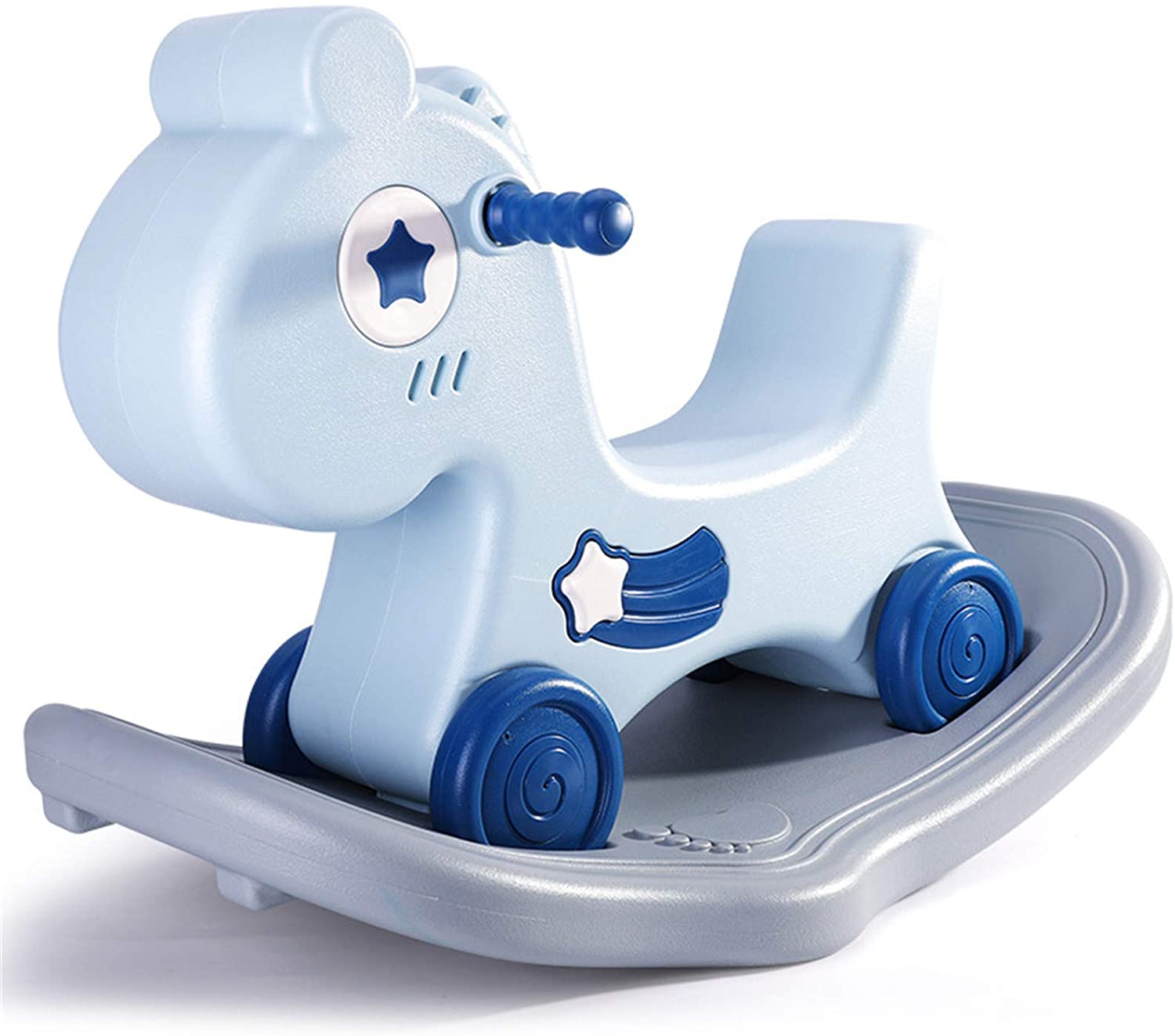 幼児2-in-1ロッキングホースおもちゃ1-6歳デュアルパーパスロッキングホースおもちゃ屋内で乗ることができる滑り止めおもちゃ