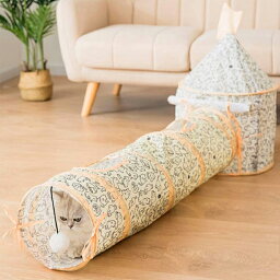 猫用おもちゃ ペットのおもちゃ トンネル 猫用 テント 折り畳み 猫のテント 猫用ハウス ペット用テント 猫の巣 ボール付