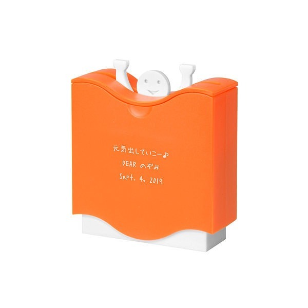 【名入れ】リフトアップ トゥースピックケース オレンジ アイデアデザインの楊枝入れ！名入れでユニークなプレゼント