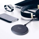 【名入れ】名前やメッセージが入る Qi ワイヤレス充電器 ブラック 誕生日 結婚祝い 記念日 ギフト プレゼント 還暦 刻印 創立 表彰 女性 男性 卒業 開店...