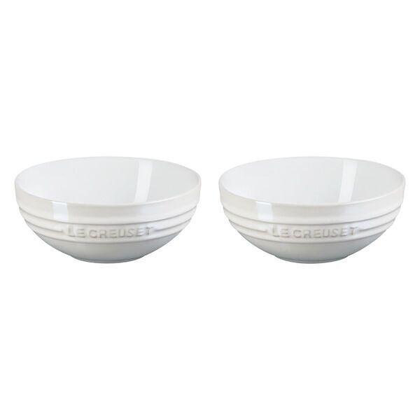 【送料無料】ル・クルーゼ マルチボール 15cm（2個入り） ホワイトラスター