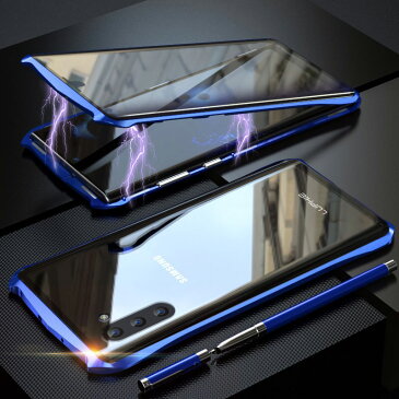 luphie 正規品 Galaxy note 10 Plusケース luphie 全面保護 両面ガラス note10 Plusケース ノート10プラス アルミバンパー 磁石止め 多点吸着 マグネット磁石 ガラスバックプレート 両面9H強化ガラス フルガード バンパー マグネット クリア ケース LUPHIE ケース