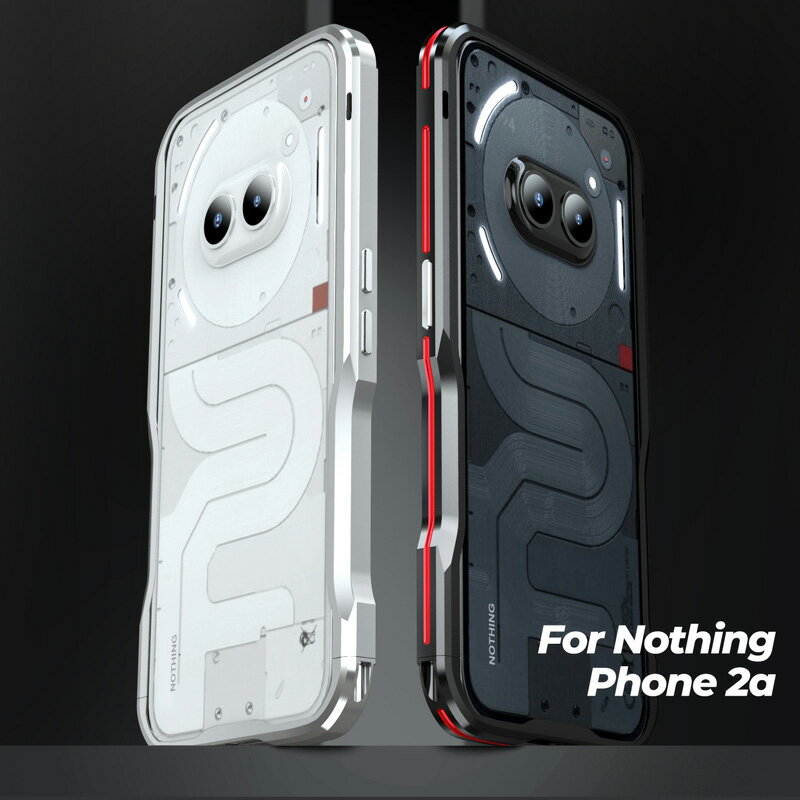 バンパーフレーム 背面シート Nothing Phone 2a ケース カバー アルミ メタル バンパー EVA緩衝綿付き 耐衝撃 Nothing Phone (2a) カバー 側面 フレーム ねじ止め スマホケース