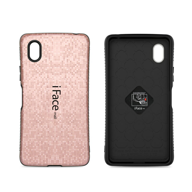 【モザイク版】 iFace mall ケース 【2.5D強化ガラスフィルム セット】 Xperia Ace III SO-53C SOG08 カバー 指紋防止 エクスペリア エース マークスリー スマホケース アイフェイス モール スマホカバー AceIII SO53C ラメケース ストラップホール ラメ 画面保護フィルム 2