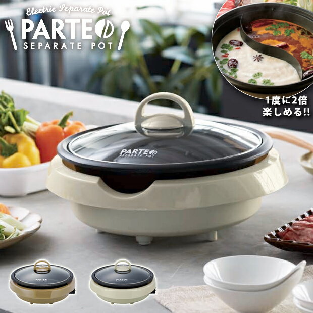 Electric　Separate　Pot　電気二食鍋　／セパレート鍋　APIX　【ポイント10倍／送料無料／あす楽】【RCP】【ZK】【p0306】