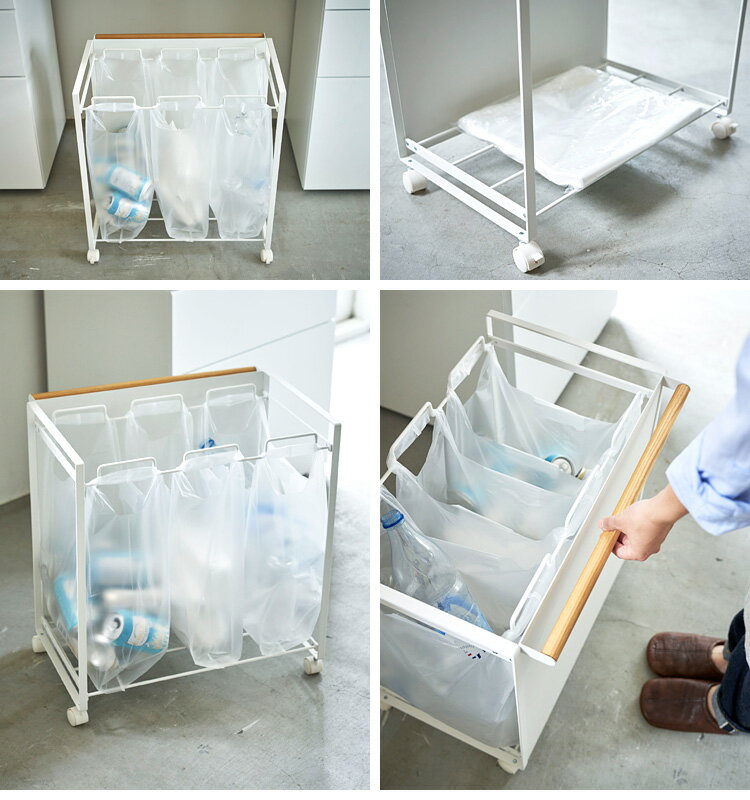 tosca 目隠し分別ダストワゴン 3分別 トスカ 【ポイント5倍/送料無料/メーカー直送】【p1009】【海外×】 [2]