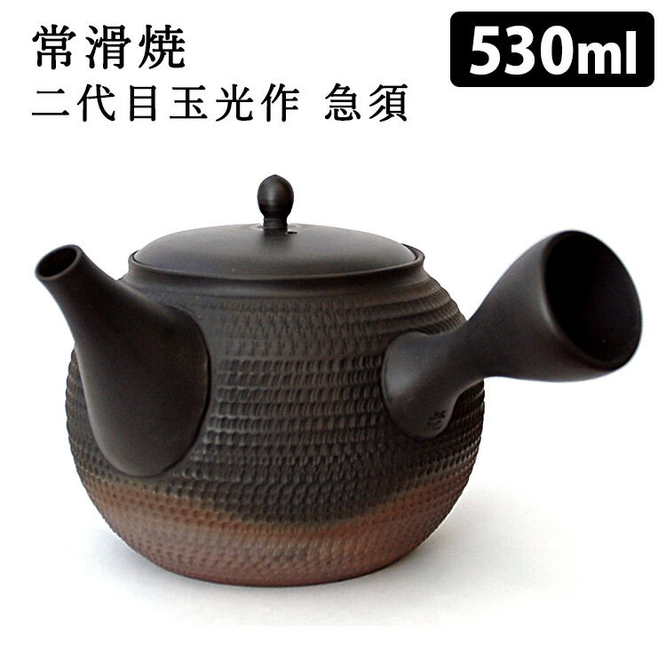 常滑焼 2代目玉光作急須 L（530ml） 【ポイント20倍/送料無料】【p0611】【ASU】