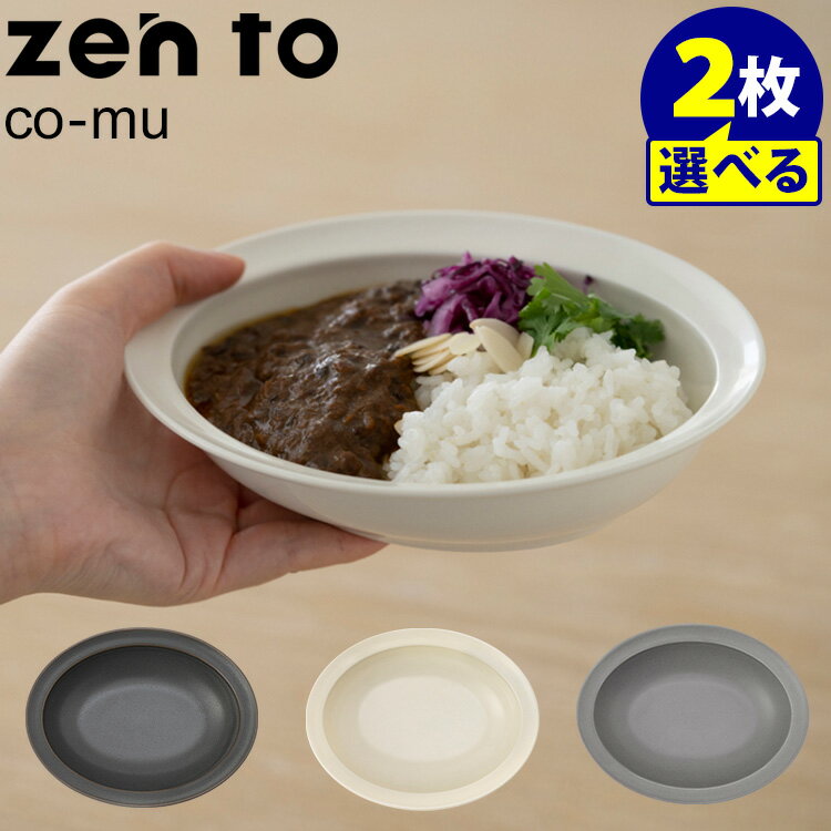 zen to カレー皿 co-mu 選べる2枚セット 磁気 