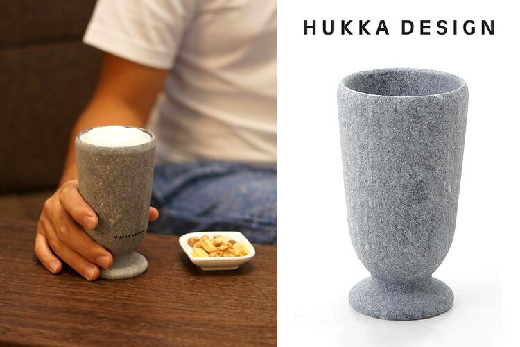 【500円OFFクーポン】HUKKA DESIGN ソープストーン ビアグラス 330ml×2個セット 天然石 Y×Pitka フッカデザイン 【ポイント5倍/送料無料】【p0202】
