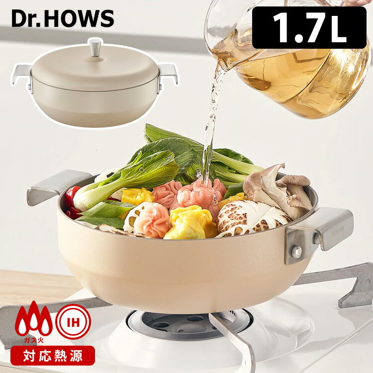 Dr.HOWS PLATING 両手鍋 20cm 1.7L 直火・IH対応 ドクターハウス プレーティング 