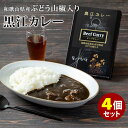 黒江カレー 4個セット 和歌山県産ぶどう山椒入り ブラックカレー （200g×4） レトルトカレー 【送料無料】【食品A】【DM】【海外×】