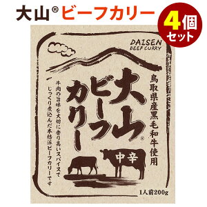 4個セット　大山ビーフカリー　中辛　（200g×4）　鳥取県産黒毛和牛　鳥取缶詰　レトルトカレー　【食品A】【RCP】【DM】【ZK】