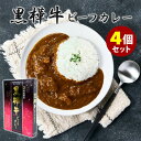 4個セット 黒樺牛ビーフカレー （200g×4） くろはなぎゅう 杉本本店 レトルトカレー 【送料無料】【食品A】【DM】【海外×】