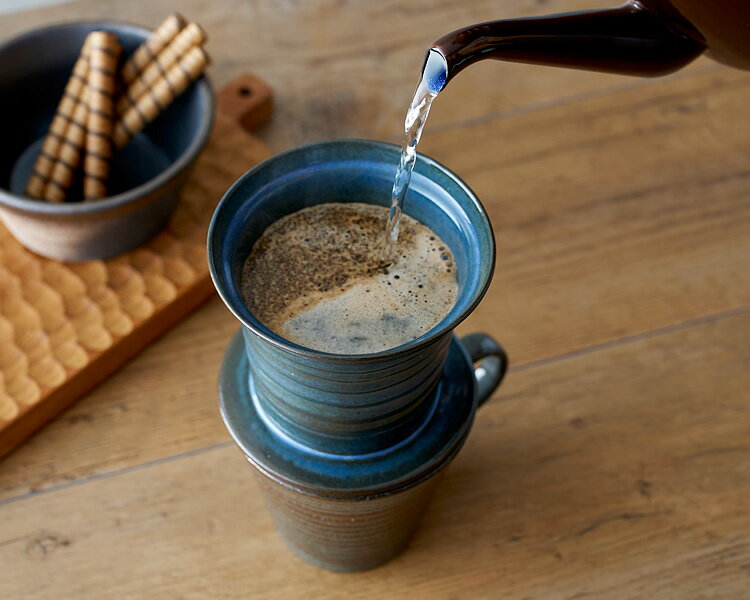 マグ用ドリッパー 陶器製 コーヒードリッパー ばんこ焼 萬古焼 万古焼 千陶千賀陶器 【ポイント10倍/送料無料】【p0413】 3