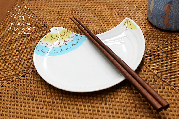 ハレクタニ トリ皿 16cm 1枚単品 九谷焼 （中皿 プレート おかず皿 食器 とり 鳥 バード ギフトボックス入り HAREKUTANI 晴レ久谷 日本製 かわいい イラスト デザイン）【ポイント10倍】【p1006】 smartkitchen-10012304 スマートキッチン サンプル画像3