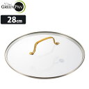 GREENPAN ステンレス ガラス蓋 ゴールドハンドル 28cm (CC007345-004 金 透明 フライパン パドヴァ ストゥディオ padova st...