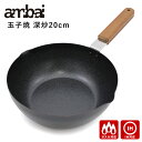 ambai 玉子焼 深炒20cm (ガス・IH対応 鉄フライパン 玉子焼きパン エッグパン オムレツパン あんばい 鉄製 ファイバーライン加工 たまご焼き 卵焼...